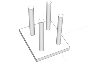 Закладная деталь тип «столик» с параллельными нормальными анкерами