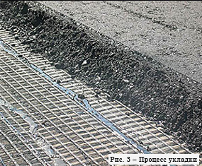 укладка сетки дорожной